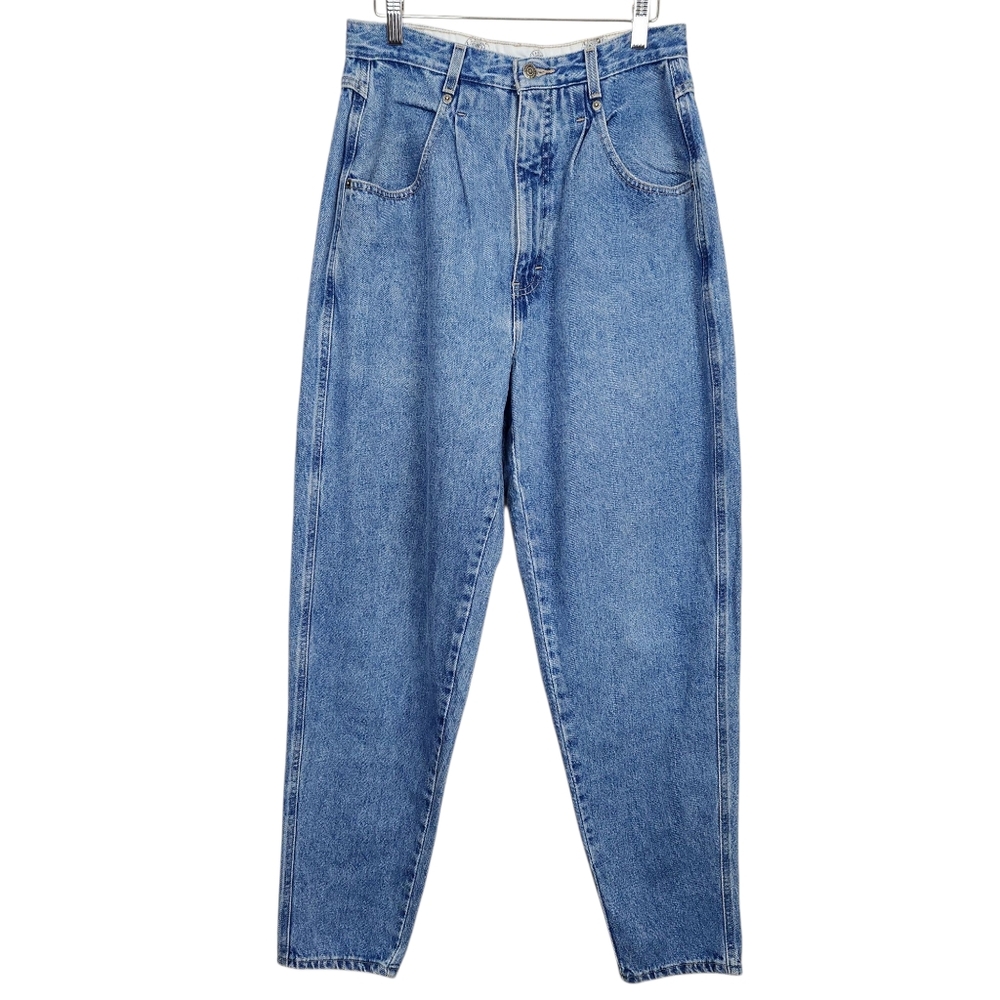 Brittania Vintage High Waist Mom Jeans Blue Denim Womens Size 30